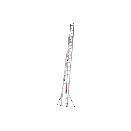 Echelle coulissante 3 plans à corde et à béquilles PROSTEP | L'Echelle Européenne