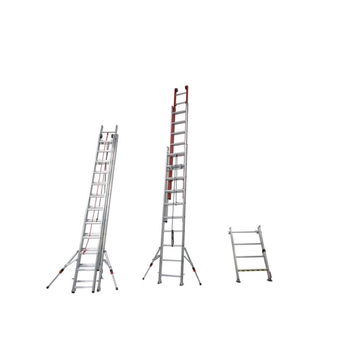 Echelle coulissante 3 plans mixte fibre / alu PROSTEP | L'Echelle Européenne