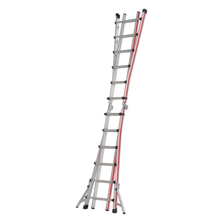 Echelle multiposition télescopique "L'Echelle Européenne" avec stabilisateurs | L'Echelle Européenne