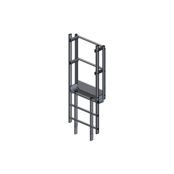 Sortie standard avec portillon et marche palière 700 mm
