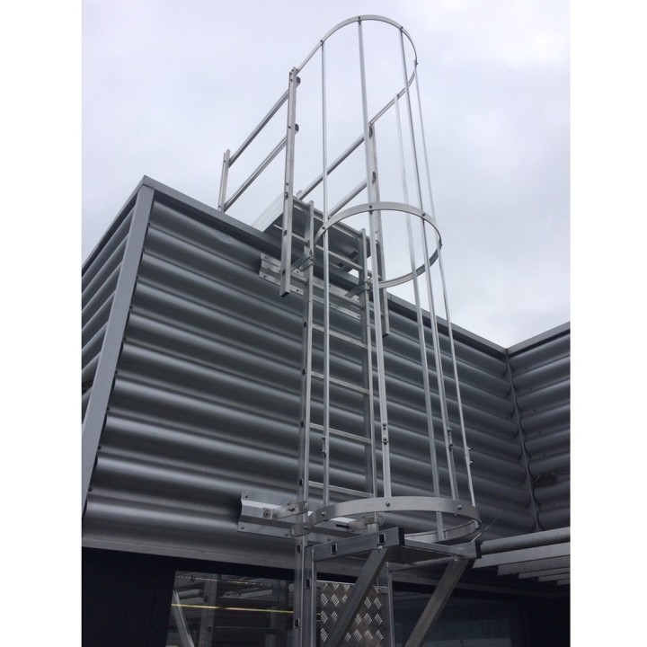 Échelle à crinoline petite hauteur en situation