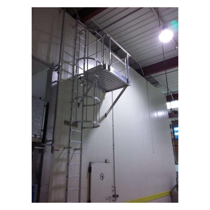 Sortie latérale avec palier