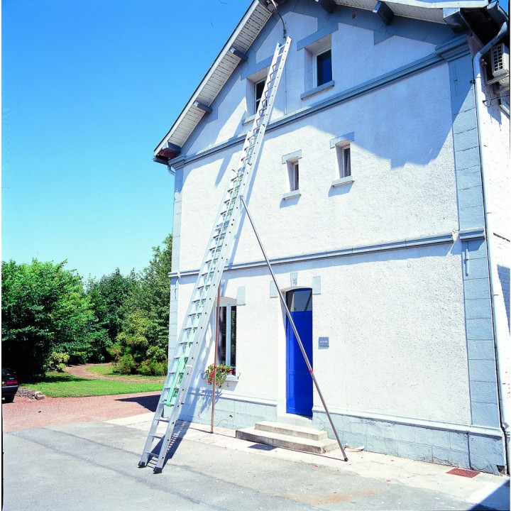 Échelle coulisse à corde 3 plans pompiers | L'Echelle Européenne