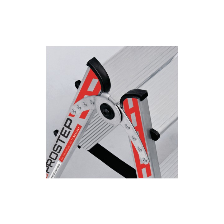 Escabeau double professionnel marches en 80 mm PROSTEP | L'Echelle Européenne