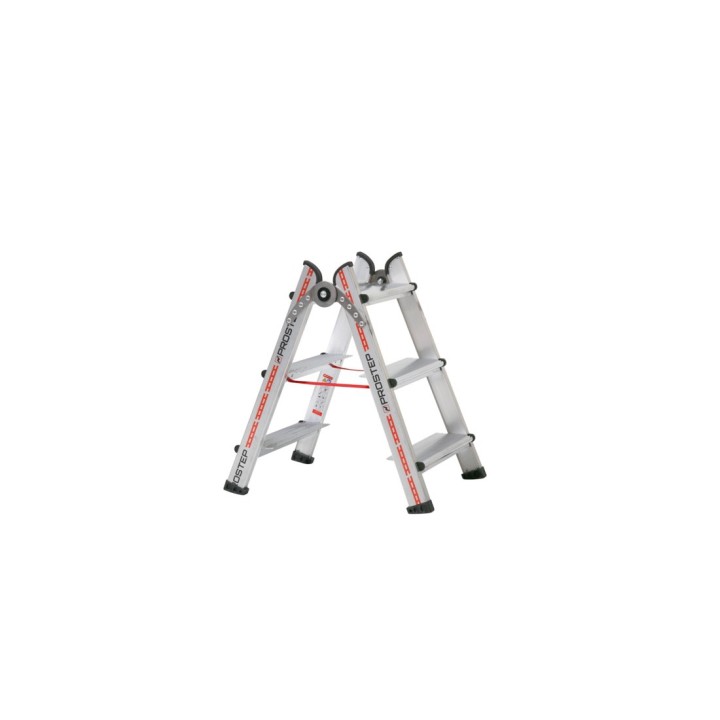 Escabeau double professionnel marches en 120 mm PROSTEP | L'Echelle Européenne
