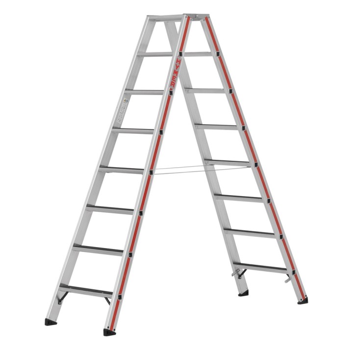 Escabeau double 2x8 marches