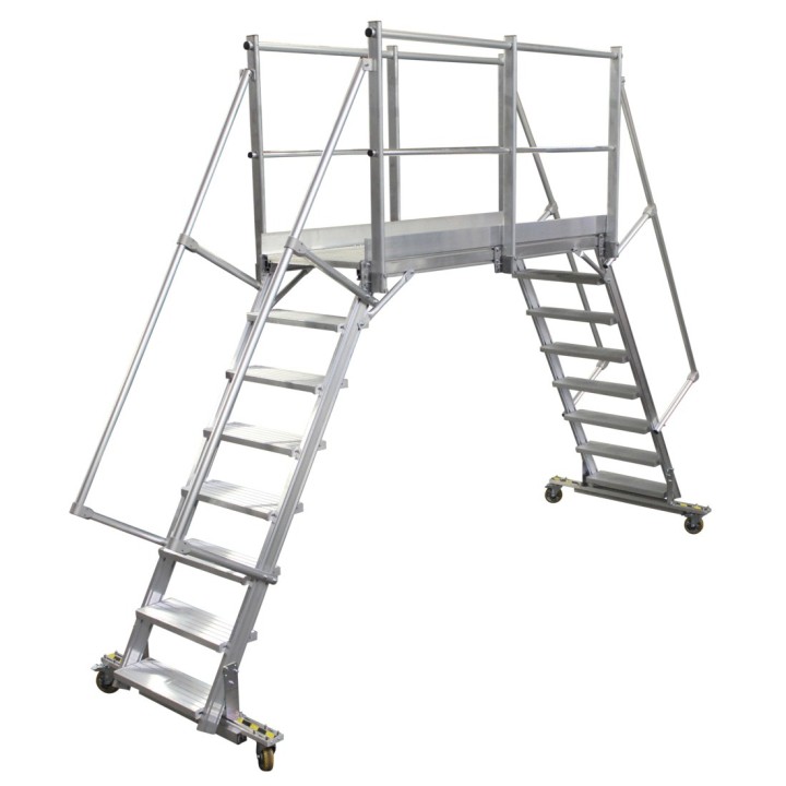 Plate-forme industrielle roulante double