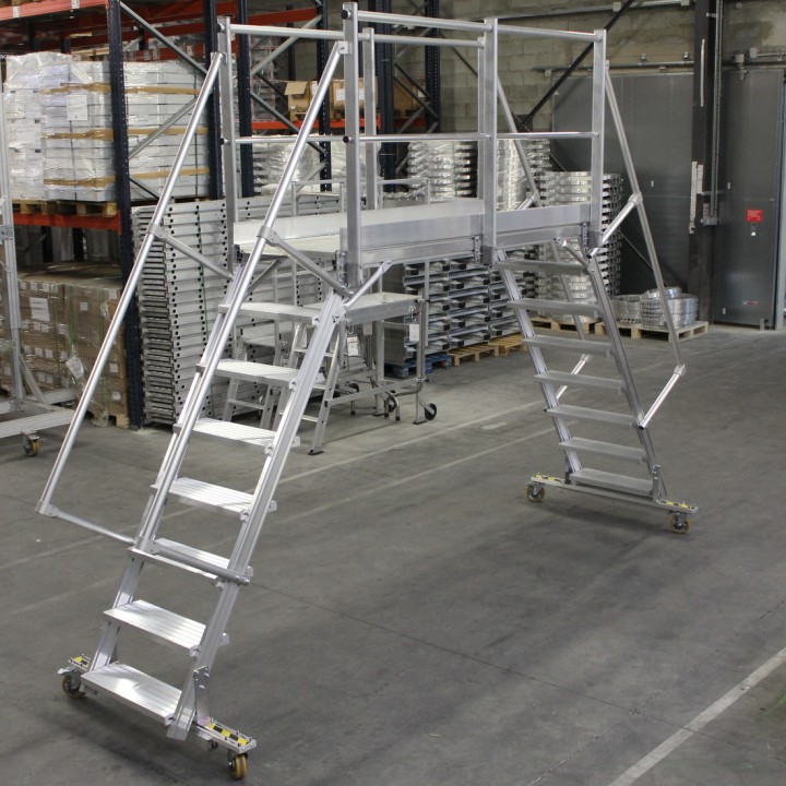Passerelle industrielle roulante double RID | L'Echelle Européenne