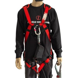 SwaYve Ceinture de Harnais Antichute, Kits de Harnais de Sécurité, Ceinture de Sécurité Pour Harnais D'Escalade En Plein Air, Pour L'Escalade, L'Alpinisme, Les Pompiers, Le Rappel/Single Hook/2M