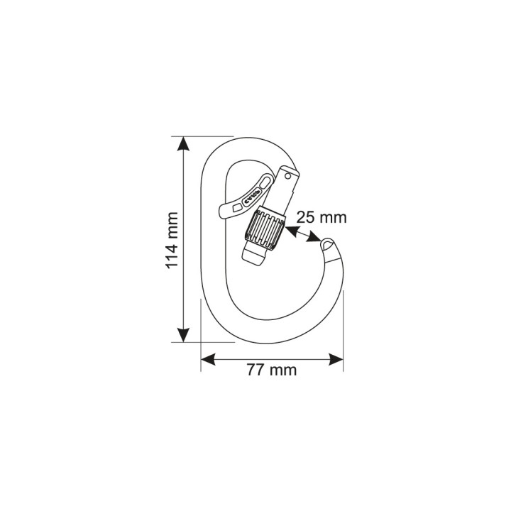 Mousqueton CORE BELAY LOCK | L'Echelle Européenne