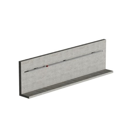 Ligne de vie rail sur mur béton CONEKT PRO | L'Echelle Européenne