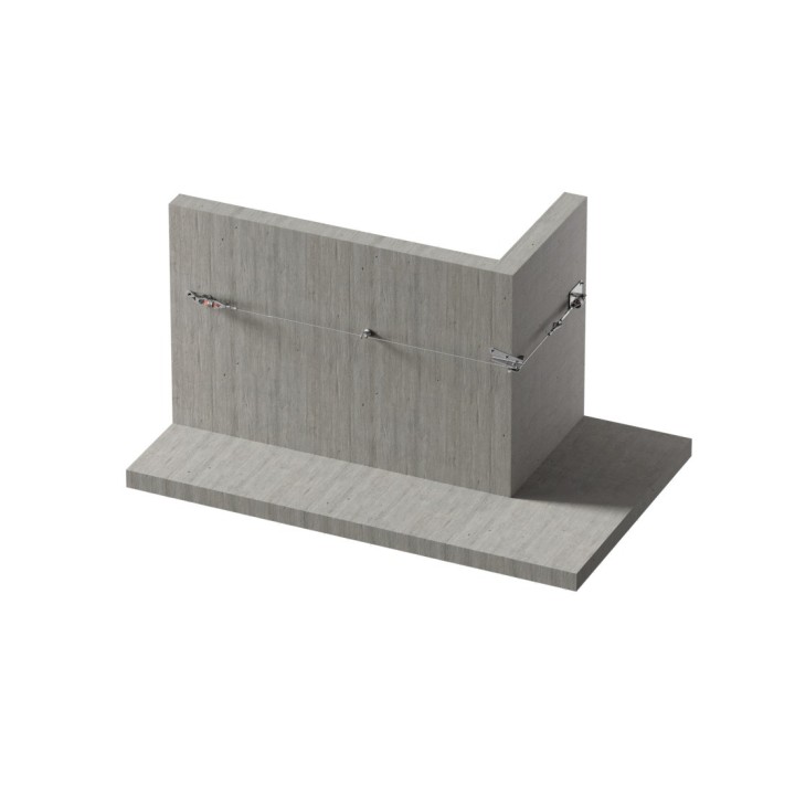 CONEKT CLASSIC Ligne de vie manuelle murale  | L'Echelle Européenne