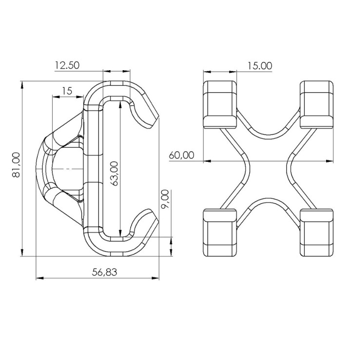 Navette standard pour ligne de vie rail CONEKT | L'Echelle Européenne