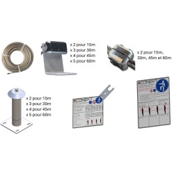 PACK CONEKT PRO Ligne de vie continue sur dalle béton