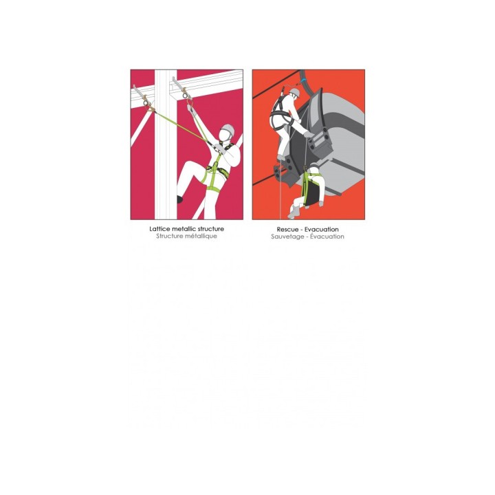 GRAB'N'ROLL Point d'ancrage mobile sur roulettes pour poutre IPN | L'Echelle Européenne