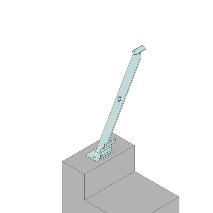 Garde-corps ACIER60 fixation sur platine | L'Echelle Européenne