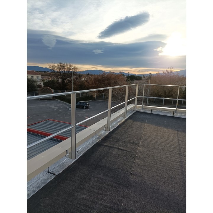 Garde-corps FASTGUARD fixation sur sabot Z0 isolé max 15 mm | L'Echelle Européenne