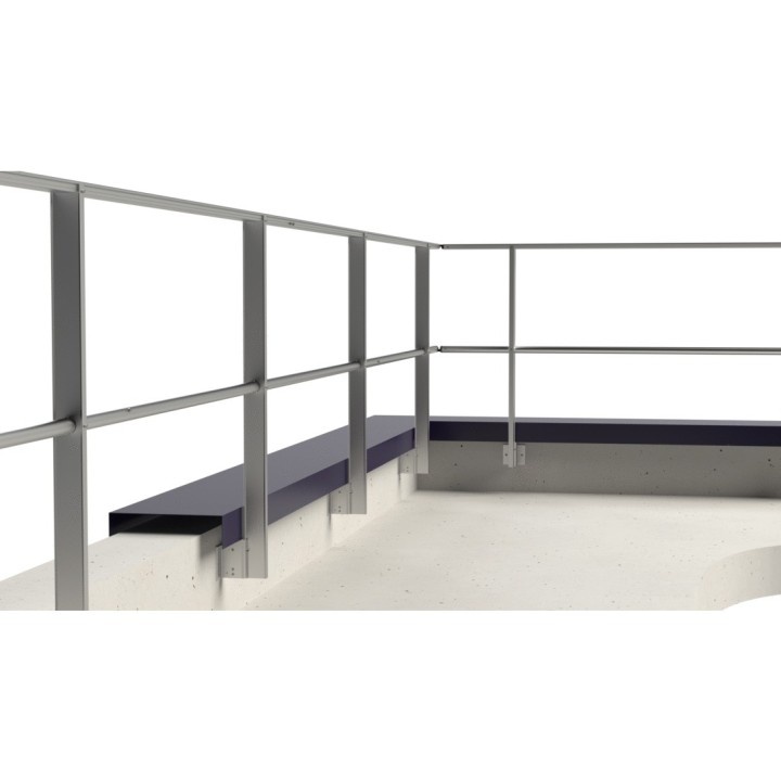 Fixation applique déportée montant droit