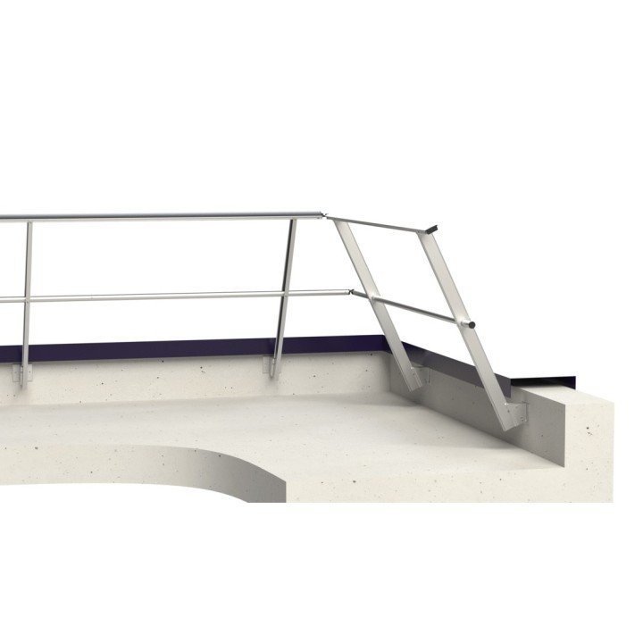 Fixation applique déportée montant incliné