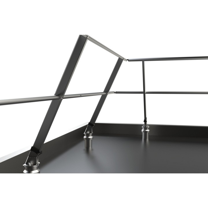 Fixation sur bac étanché version inclinée 25°