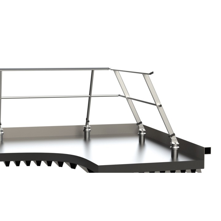 Fixation sur bac étanché version inclinée 25°