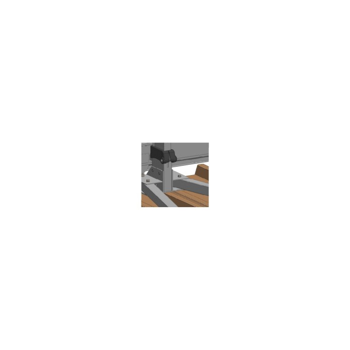 Embase pour bac acier montage droit