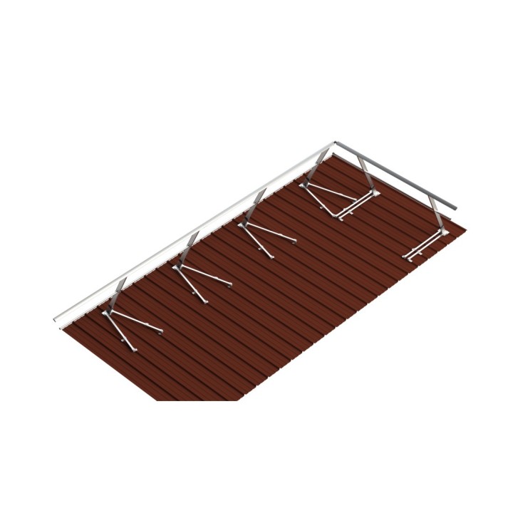 Fixation sur bac acier montant incliné