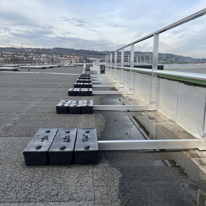 Garde-corps autoportant droit FASTGUARD | L'Echelle Européenne