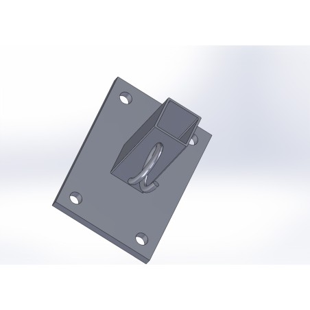 Ancrage permanent sur platine pour potelet carré REF PS5L