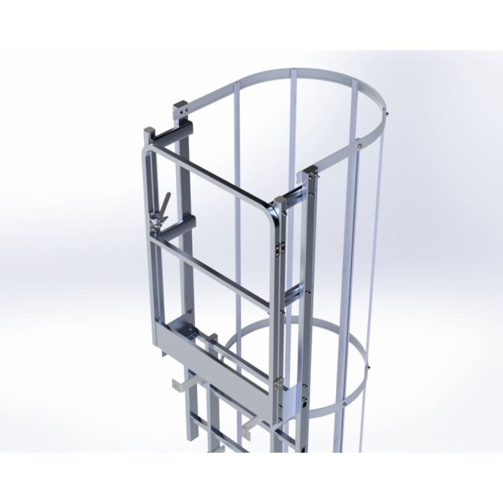 Loquet sur portillon en situation