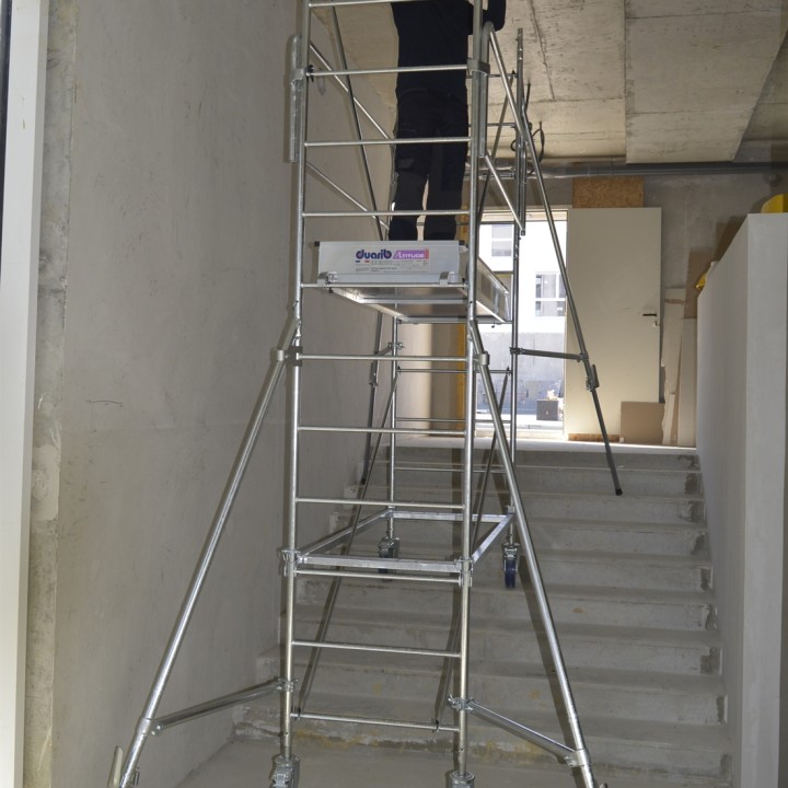 Mise en place en dénivelés