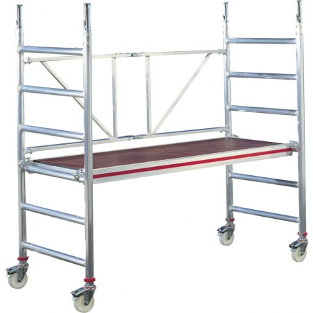 Echafaudage roulant chantier pliant 0.80 m x 1,90 m | L'Echelle Européenne