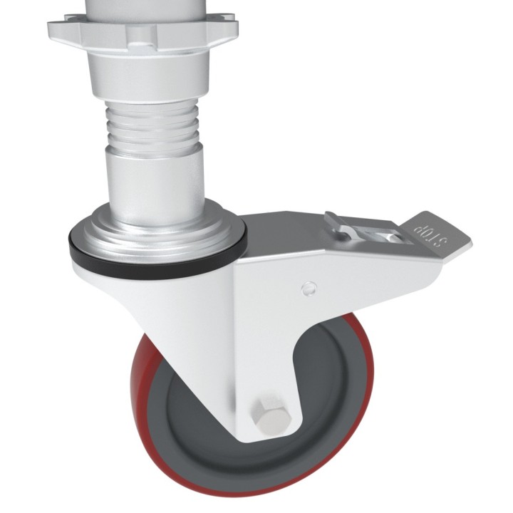 Roues à frein réglables Ø18mm