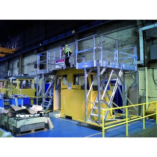 Plate-forme roulante de sécurisation de poste de travail | L'Echelle Européenne