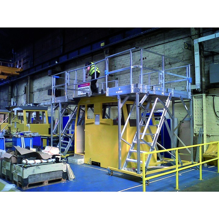 Plate-forme roulante de sécurisation de poste de travail | L'Echelle Européenne