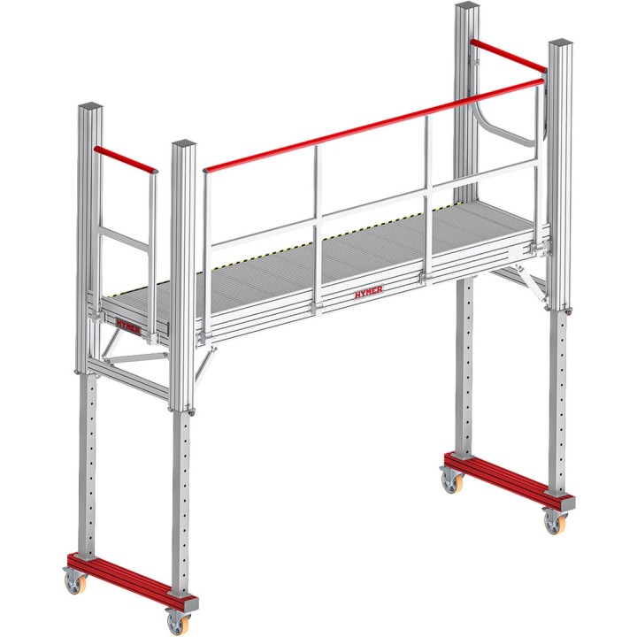 Base plate-forme avec réglage clavette