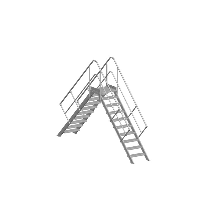 Passerelle de franchissement Leevel 45° Largeur 600 mm | L'Echelle Européenne