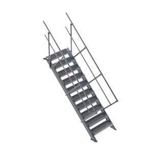 Escalier industriel 45° Largeur 600 mm | L'Echelle Européenne