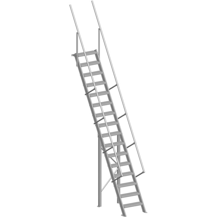 Escalier industriel 60° Largeur 600 mm | L'Echelle Européenne