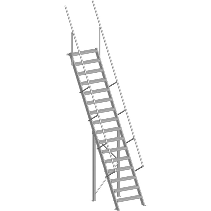 Escalier industriel 60° Largeur 800 mm | L'Echelle Européenne