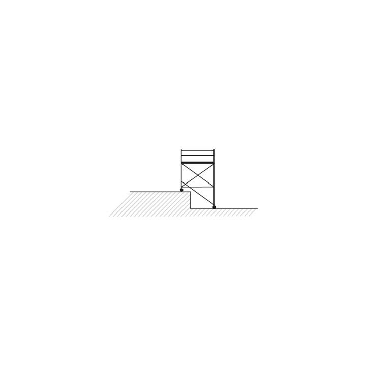 Echafaudage roulant chantier 0,80 m x 2,95 m - MDS | L'Echelle Européenne