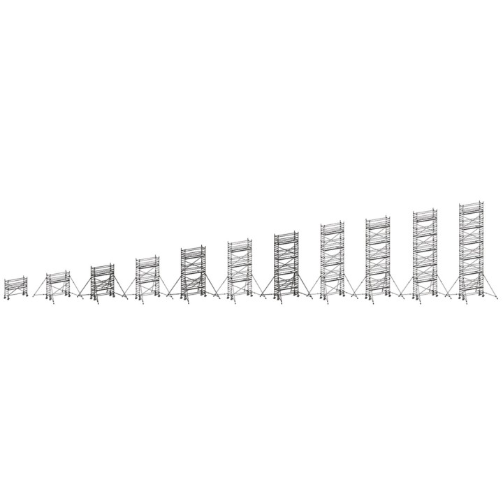 Echafaudage roulant chantier 0,80 m x 2,95 m - MDS | L'Echelle Européenne