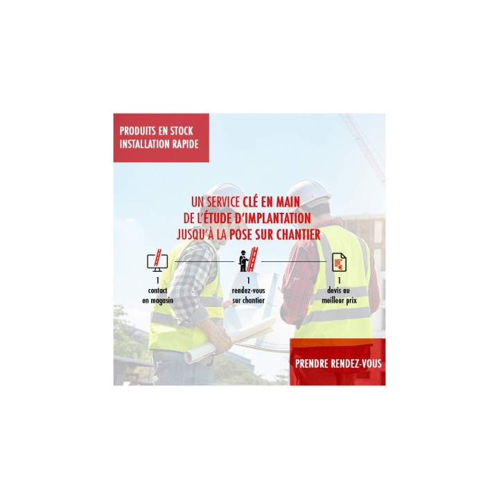 Fourniture et pose d'échelle à crinoline sur-mesure | L'Echelle Européenne