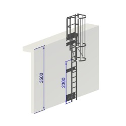 Kit crinoline hauteur 3500 mm pour bardage NF E85-016