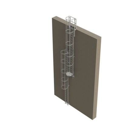 Échelle à crinoline hauteur 9 000 mm
