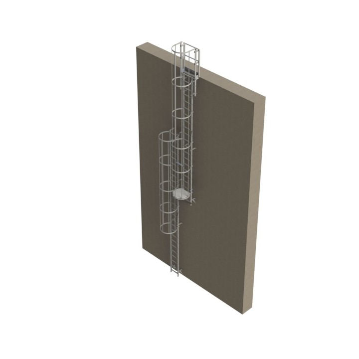Échelle à crinoline hauteur 9 000 mm