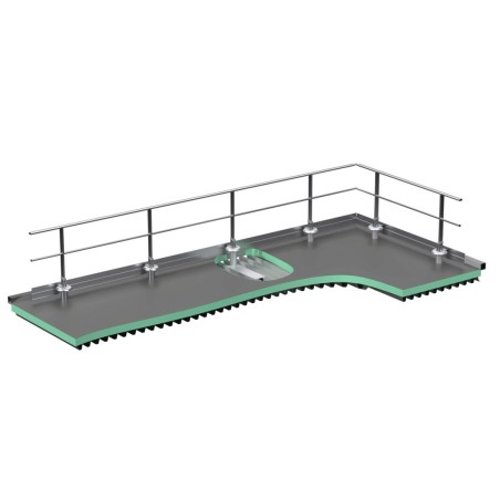 Fixation sur bac étanché version droite