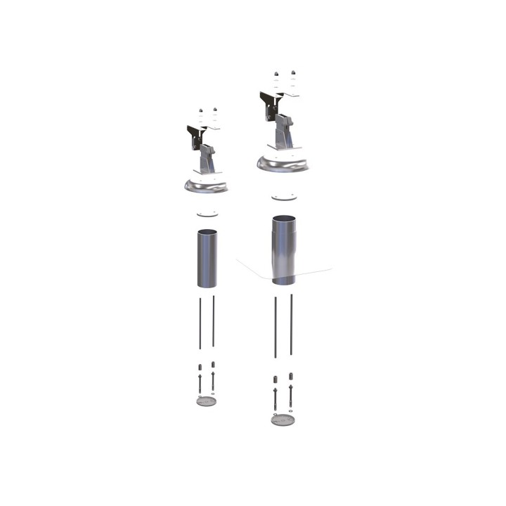 Sabot pour dalle étanchée montage incliné manchon hors fourniture