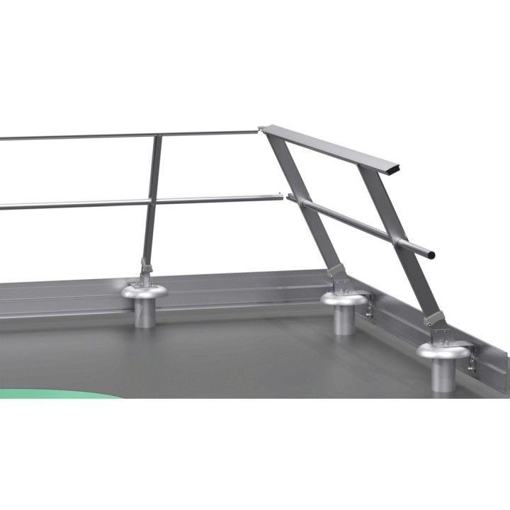 Fixation sur bac étanché version inclinée 25°