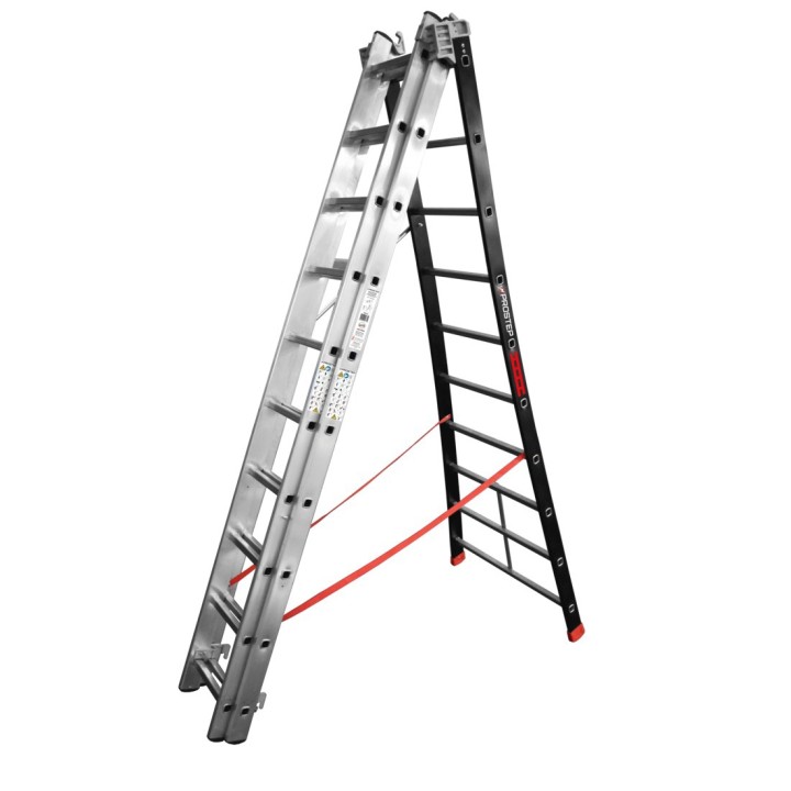Echelle transformable 3 plans à base évasée PROSTEP | L'Echelle Européenne